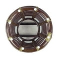 thumbnail image 7 of Milan Handmade Natural Rattan Wicker Ottoman Stool Vanity Bedroom Fully Assembled, Dark Brown, 7 of 7