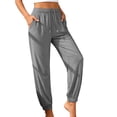 thumbnail image 2 of YTCAMLO Waterproof Joggers for Women Athletic Lightweight Elastic Waist Workout Pants with Drawstring Quick Dry Running Hiking Pants, 2 of 9