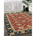 thumbnail image 2 of Ahgly Company Indoor Rectangle Abstract Fire Brick Red Abstract Area Rugs, 4' x 6', 2 of 6