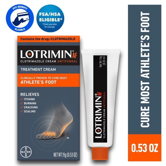 Lotrimin AF Athlete's Foot Antifungal Cream, 15G