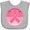 AC-Heather Grey, variant on Inktastic Breast Cancer Pink Ribbon Retro Girls Baby Bib