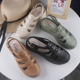 thumbnail image 2 of Sandalias de verano para mujer, zapatos de mujer huecos informales de Color sólido, sandalias de punta plana de moda, 2 of 5