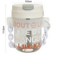 thumbnail image 6 of Dream Lifestyle 300ml Mini Cup with Cup Chain Wear-resistant Heat Resistant Drink Water Lightweight Cartoon Pattern Letters Water Bottle for Daily Use, 6 of 8