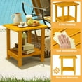 thumbnail image 6 of Nalone 2-Layer Outdoor Side Table, HDPE Weather-Resistant Adirondack for Living Room Bedroom, Outdoor Side Table, Patio End Table Outside-Tangerine, 6 of 7