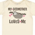 thumbnail image 4 of Inktastic My Godmother Loves Me Girls Sloth Girls Baby Bodysuit, 4 of 5