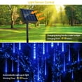 thumbnail image 5 of Htwon Solar 288 LED Lights Meteor Shower Rain Tree String Light Garden Party Outdoor, 5 of 24
