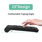 cimetech Wireless Number Pad, 2.4G Numeric Keypad Numpad with USB Receiver, 18 Keys Portable Mini Financial Accounting Keyboard Extensions for Windows, Laptop, Notebook, Desktop, Surface Pro, PC