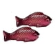 thumbnail image 3 of Figuras de peces, juego de té habitable, mini estatua de pez, escultura decorativa Feng Shui para el hogar 2 piezas, 3 of 9