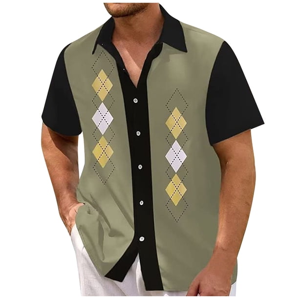 Designer Spring Summer Men's Casual Cotton Linen Solid Color Short Sleeve Shirts Loose Shirts 2XL