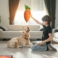 thumbnail image 3 of Durable Carrot Chew Toy for Dogs and Cats Interactive 2-in-1 Pet Pillow Soft Biting Plaything Cute Non-Stuffing Design, 3 of 6