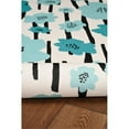 thumbnail image 3 of Linon Washable Aydin Polyester 2'x8' Rug in Ivory, 3 of 19
