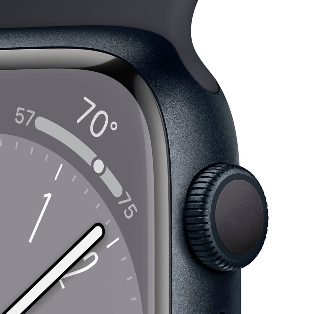 Apple, MNUJ3LL/A, Watch Series 8 (GPS), Aluminum Case Sport Band, iOS, Midnight /45mm 1, 1, 1