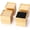 Natural Color, variant on 4 Inch Solid Wood Bed Furniture Risers Set of 4, Light Brown Square Heavy Duty Couch Lifters Brown Wooden Furniture Risers Blocks for Bed Frame, Sofa, Chair, Table, Cabinet, and More