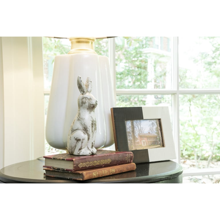 Creative Co-Op Rabbit Chalkboard Figurine – Cute Decor For Home Or Office Messages, Brown