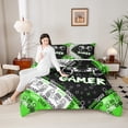 thumbnail image 4 of Homewish Gamepads Gamer 3 Pieces Queen Comforter Set For Female Men Teens,Video Game Ultra Soft Bedding Sets,Abstract Game Bedding Comforter Set,Ultra Soft Home Decor,Reversible, 4 of 8