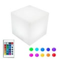 thumbnail image 1 of Novelty Lights 16 Inch RGB Cube Rechargeable Night Light, Waterproof Mood Lighting with Remote Control, Color-Changing Glow Cube for Indoor/Outdoor Use, 1 of 11