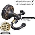 thumbnail image 3 of ABCISI Antique Oil Rubbed Bronze Towel Hook,Bathroom Robe Hooks with Pattern Carving Design, Wall Mounted Retro Single Hook Hanger to Hang Clothes, Bath Towel, Bag in Bedroom, Office, Dormitory, etc., 3 of 18