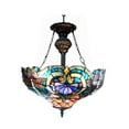 thumbnail image 2 of 120 Watt Tiffany Style Glass Pendant Fixture, Multicolor, 2 of 3