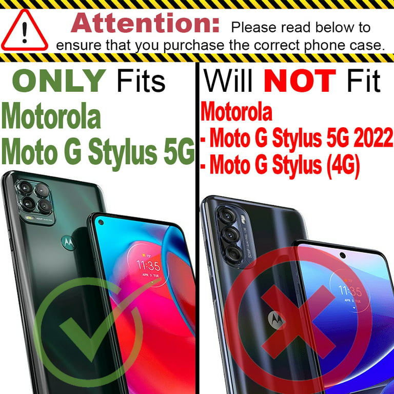 CoverON for Motorola Moto Stylus 5G Wallet RFID Blocking Vegan Leather 6x Card Slot Holder Flip Folio Phone Pouch, Black - Walmart.com