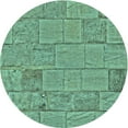 thumbnail image 1 of Ahgly Company Indoor Round Patterned Algae Green Area Rugs, 7' Round, 1 of 1