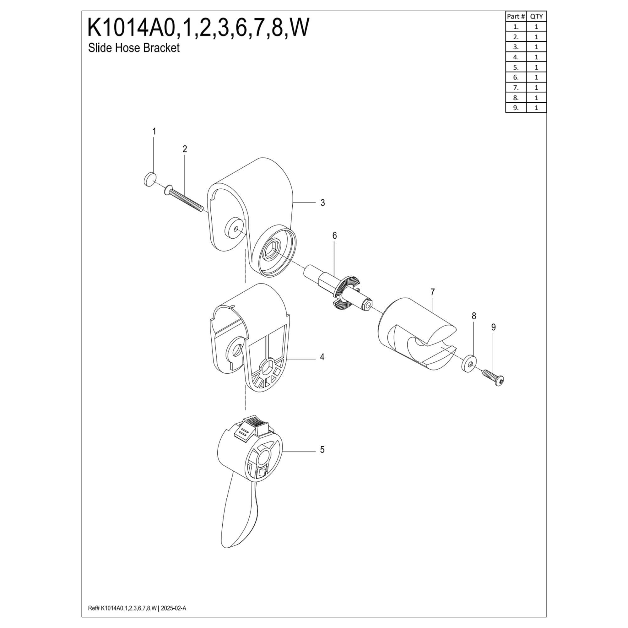 Kingston Brass K1014A7 Hand Shower Grab Bar Bracket in Brushed Brass