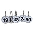 thumbnail image 4 of Aspire ABS Number ID Tags Keychains, Numbered Key Rings, Metal Key Tag Set, Pack of 50, Purple 1 to 50, 4 of 9