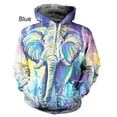 thumbnail image 3 of Sudadera con capucha 3D con estampado de elefante para hombre y mujer, ropa de calle informal de gran tamaño, jersey de manga larga, sudaderas con capucha de animales, XS-6XL, nueva moda de 2023, 3 of 5