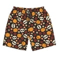 thumbnail image 4 of Bixox Men's Skulls printing Casual Classic Fit Short Summer Beach Shorts, 4 of 6