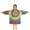 Yellow Tie Dye, variant on Rainbow Tie Dye Mandala Pattern Blanket Hoodies for Kids 6-13YR Oversize Wearable Blanket Hoodies for Boys Girls Teens