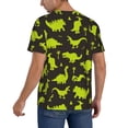 thumbnail image 5 of Haiem Hip Hop Hipster Baseball Jersey Button Down Shirts Sports Uniforms Men Women Jersey(Cute Cartoon Dinosaurs,Medium), 5 of 9
