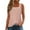 Pink, variant on Women's Casual Sleeveless Striped Tank Top Summer Fashion Square Neck Blouse for Daily Wear, Breathable and Stylish