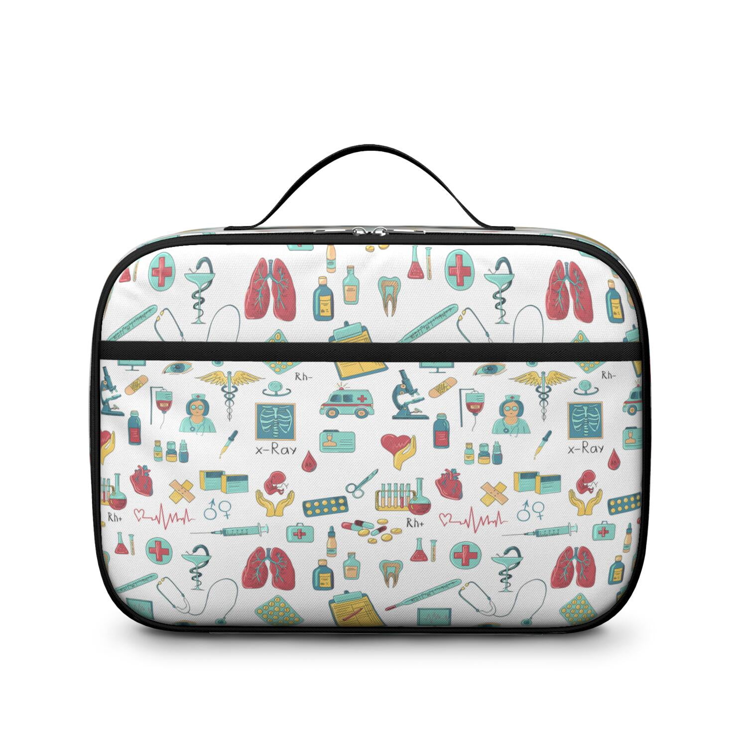 Cute Nurse Lunch Bag with Nursing, Nurse Life, and Saving Lives Every Day Designs – Insulated, Durable Lunch Tote for School, Travel, and Daycare
