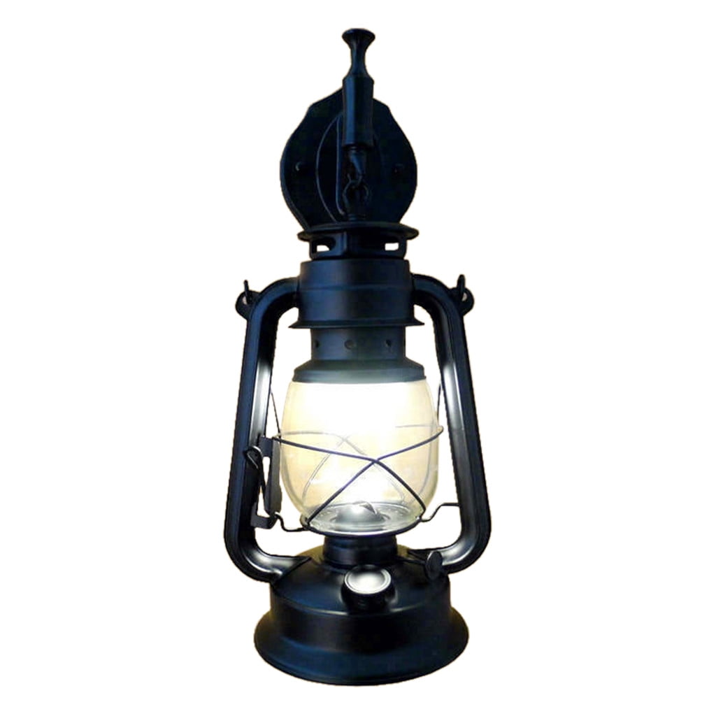Retro Elegant Rustic Lantern Vintage kerosene Glass lampe Wall LED light E27 