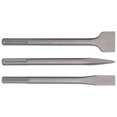 thumbnail image 2 of Chisel Kit, Hammer Drill Chisels Set Standard Size Labor Saving High Hardness 3Pcs  For  Electrical Tools For  For  Round Handle,5 Pit Handle, 2 of 8