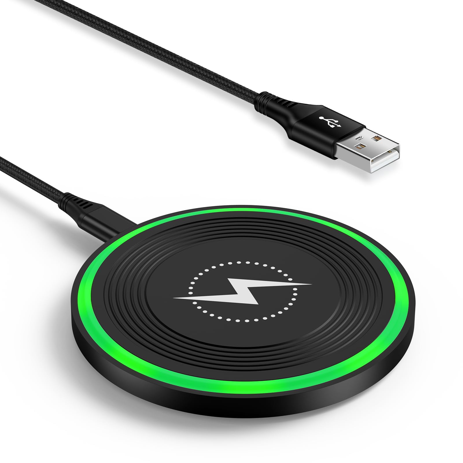 188815W Wireless Charger Fast Charging Pad for Samsung Galaxy Z Fold 7 6 5 4, Z Flip 7 FE 6 5 4 5G, S24 S23 S22 S21 S20 Ultra 5G FE S10 S9 S8 S7, Note 20 10 9 8, Google Pixel 8 7