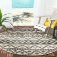 thumbnail image 2 of SAFAVIEH Veranda Luwig Southwestern Indoor/Outdoor Area Rug, 4' x 5'7", Beige/Grey, 2 of 10
