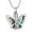 Rainbow, variant on Butterfly Urn Necklaces for Ashes of Loved Ones Cremation Butterfly Jewelry for Women Stainless Steel Urn Necklaces for Ashes Memorial Keepsake Pendant for Women