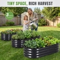 thumbnail image 2 of INNO STAGE Raised Garden Bed Kit, Oval, Rust-Resistant, 3-Pack, 4x2x1ft, 2 of 9