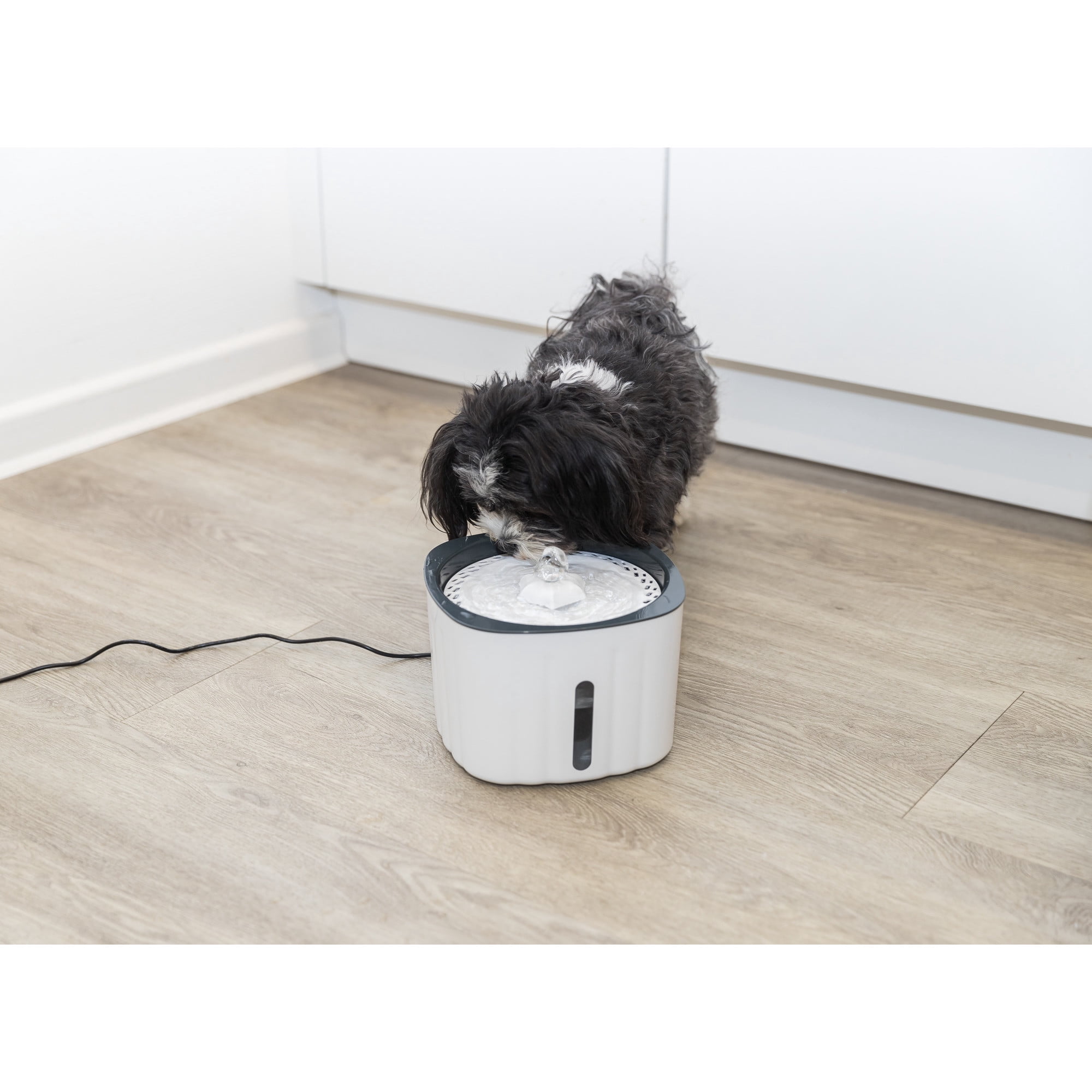 TRIXIE Flower Drinking Fountain for Dogs and Cats, 68oz Automatic Water Dispenser