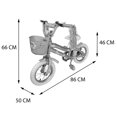 thumbnail image 4 of Bicicleta R12 Unibike Plata/Rosa, 4 of 4