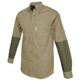 thumbnail image 2 of Clay Bird Shirt for Men - L-Sleeve (Khaki/Moss, Small), 2 of 4