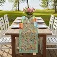 thumbnail image 4 of Table Runners 70 Inches Long Dress Scarves, Boho Green Flowers Farmhouse Coffee/Dining/Kitchen Table Decor, Holiday Table Runner, Spring Abstract Watercolor Floral Leaf 13x70 Inch, 4 of 9