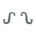 thumbnail image 5 of Shutter Dogs 6.25" Black  S Shaped Wrought Iron Shutter Dogs w/Screws  - Pack of 4 Pairs (8 Pcs)| Renovators Supply, 5 of 12