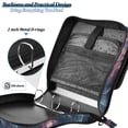 thumbnail image 4 of FORMRS Zipper Binder with Shoulder Strap 2-inch Ring 500 Sheet Capacity File Bag, Glowing Jellyfish, 4 of 5