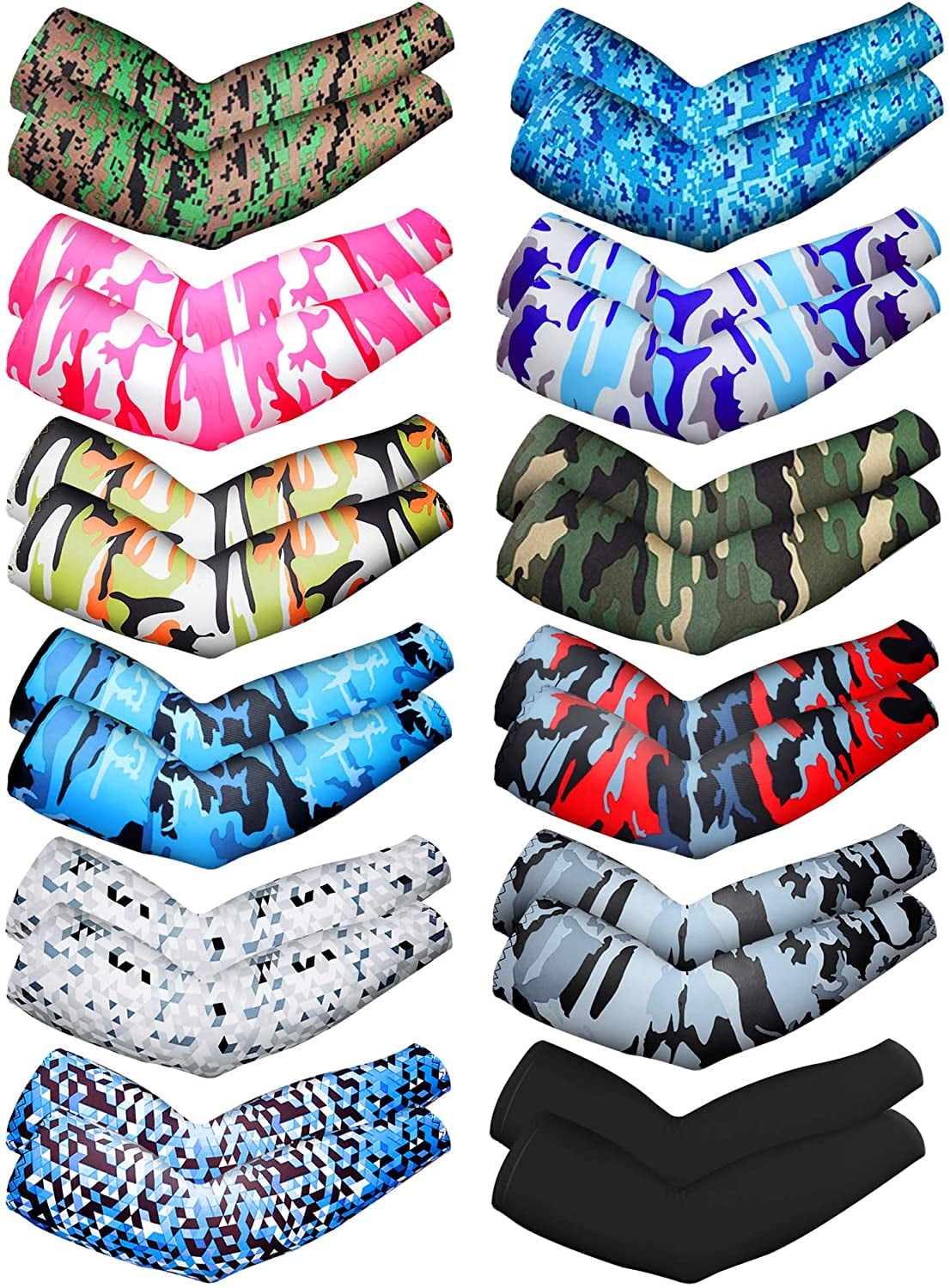 UV Arm Sleeves Perfect for Cycling Driving Running Basketball Football fr Summer 