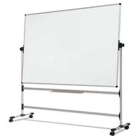 UPC: 0560375000000 | MasterVision Earth Silver Easy Clean Revolver Dry Erase Board 36 x 48 White Steel Frame RQR0221