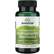 Swanson Full Spectrum Andrographis Paniculata 400 mg 60 Capsules