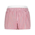 thumbnail image 6 of BiZtdJrK Womens Striped Boxer Shorts Comfy Breathable Pajama Shorts Elastic Waisted Baggy Casual Summer Shorts with Pockets Hot Pink XL, 6 of 8