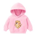 thumbnail image 2 of Ulanda Baby Toddler Kids Boy Girl Solid Casual Pocket Hoodie Sweatershirt Pullover (Pink, 18-24 Months), 2 of 4
