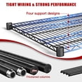 thumbnail image 6 of 5-Tier Heavy Duty Wire Shelving Unit 3500 lbs Capacity, 60" W x 24" D Adjustable Garage Storage Shelves with Wheels Black, 6 of 8
